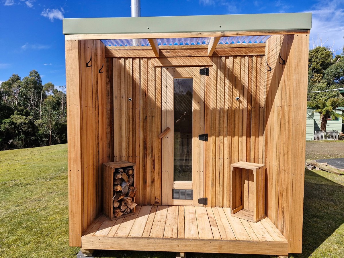 A Beautiful Oak Clad Sauna
