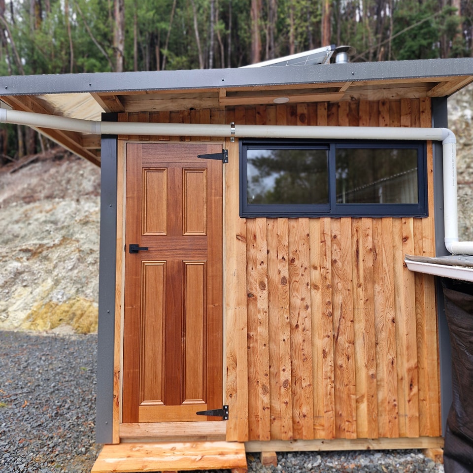 Off-grid cabin on the West Coast